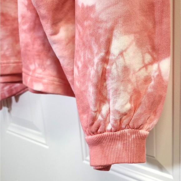 Rebecca Minkoff Rosie SweatshirtSize XL Tie-Dye Pink Pullover Balloon Sleeves - Picture 13 of 13
